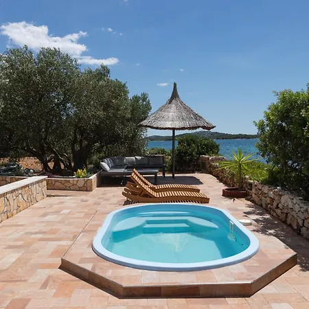 Isolated With A Swimming Pool Cove Modrave, Sibenik - 20191