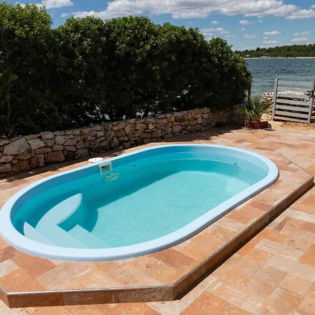 Isolated With A Swimming Pool Cove Modrave, Sibenik - 20191 Apartment Murter