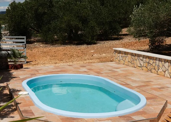 Family-friendly With Swimming Pool Cove Modrave, Sibenik - 20191 Lejlighed *